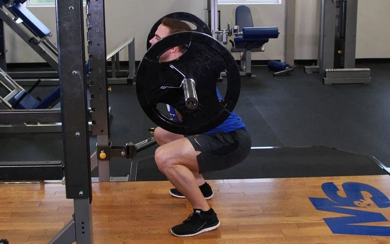 barbell back squat 1